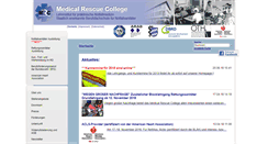 Desktop Screenshot of medical-rescue-college.de